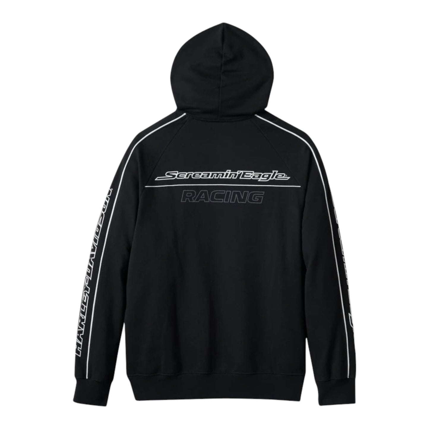 HOODIE-SCREAMING EAGLE, KNIT, BLACK