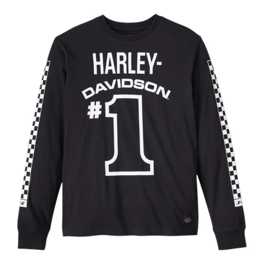 HARLEY DAVIDSON #1 LONG SLEEVE - BLACK