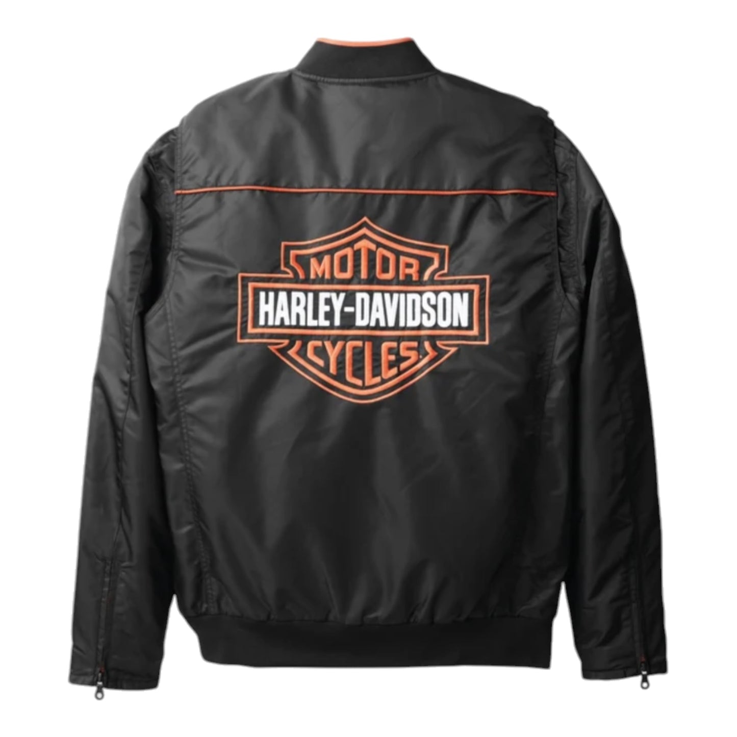 TIMELESS BAR & SHIELD JACKET - BLACK/ORANGE
