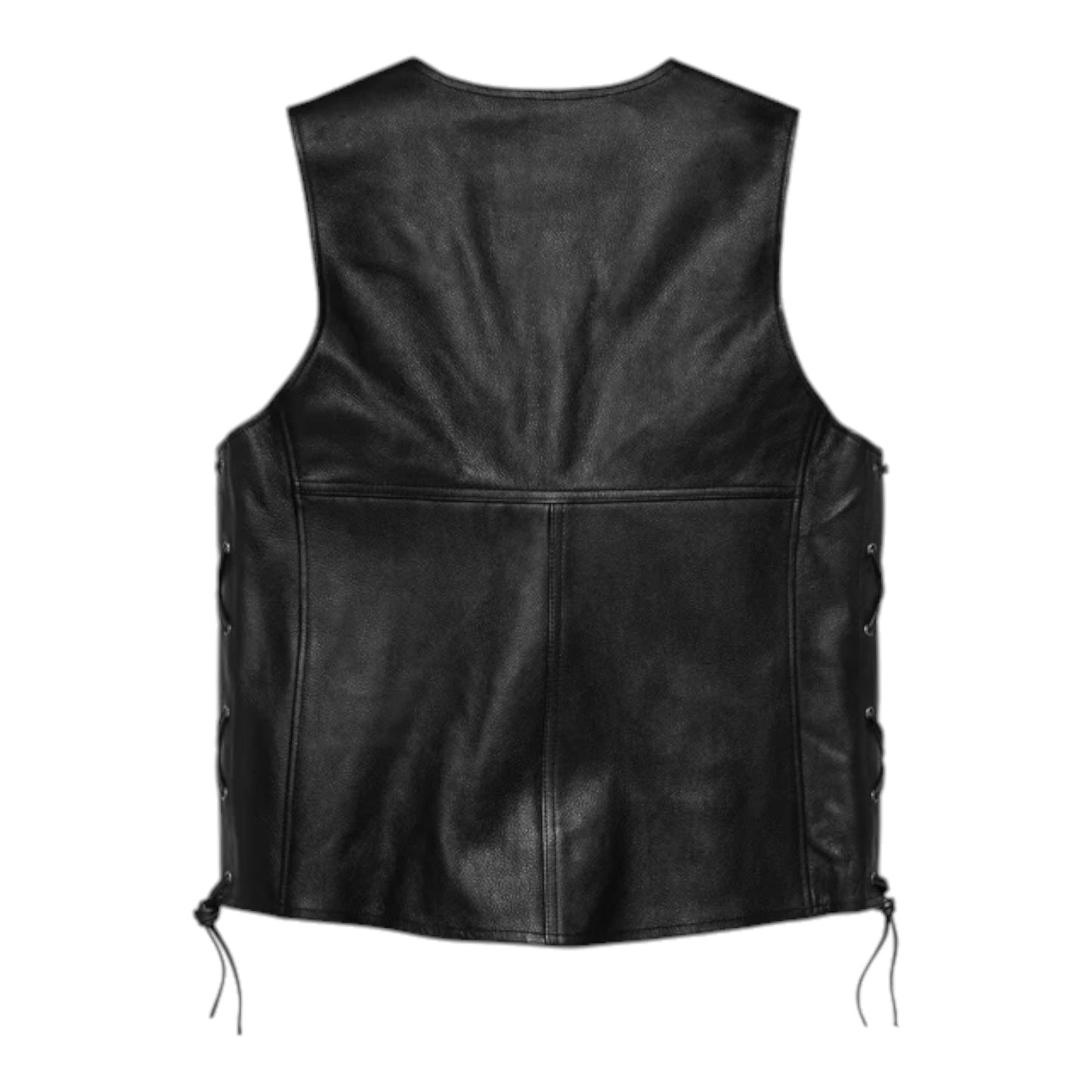 TRADITION II LEATHER VEST - BLACK