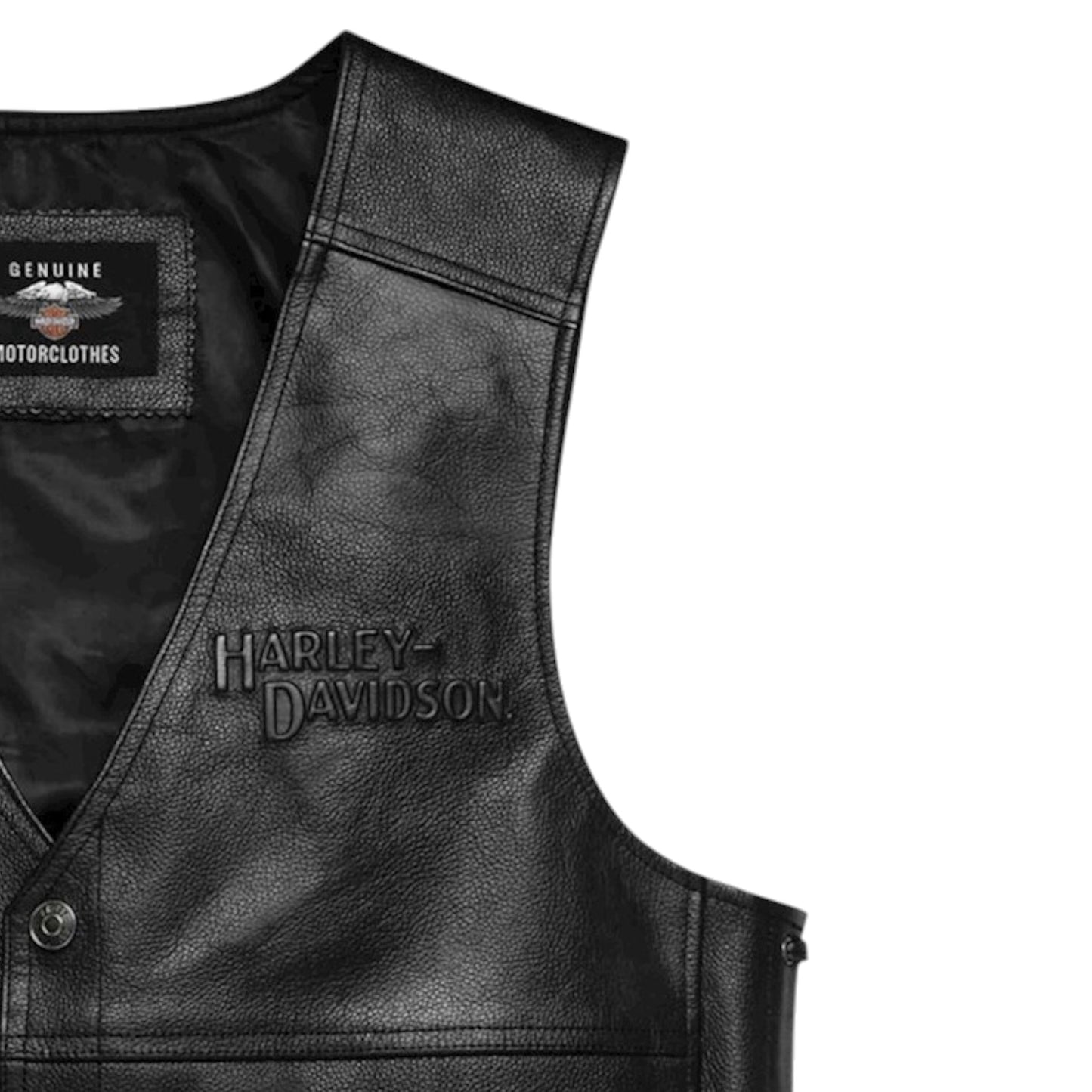 TRADITION II LEATHER VEST - BLACK