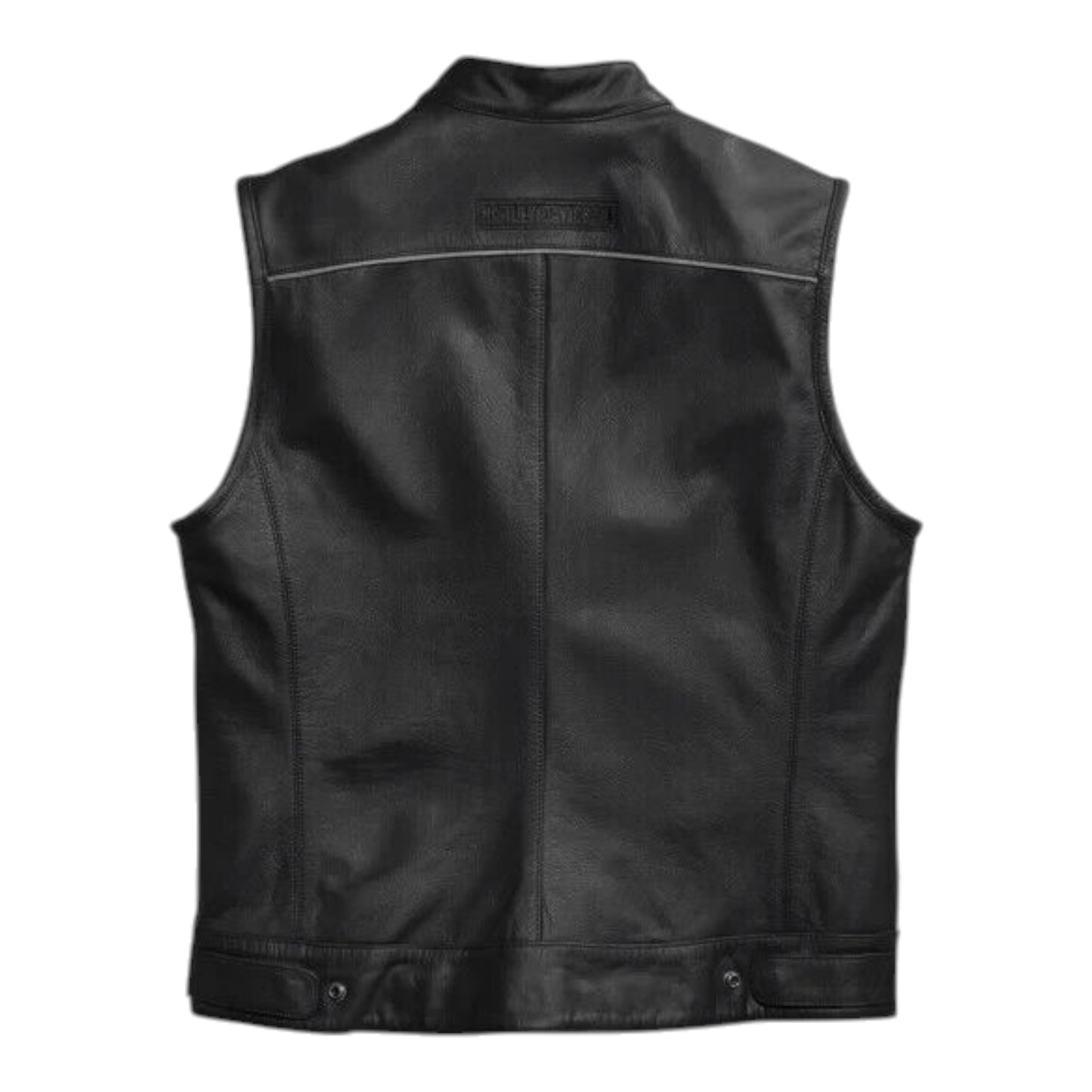 MEN'S FOSTER LEATHER VEST - BLACK