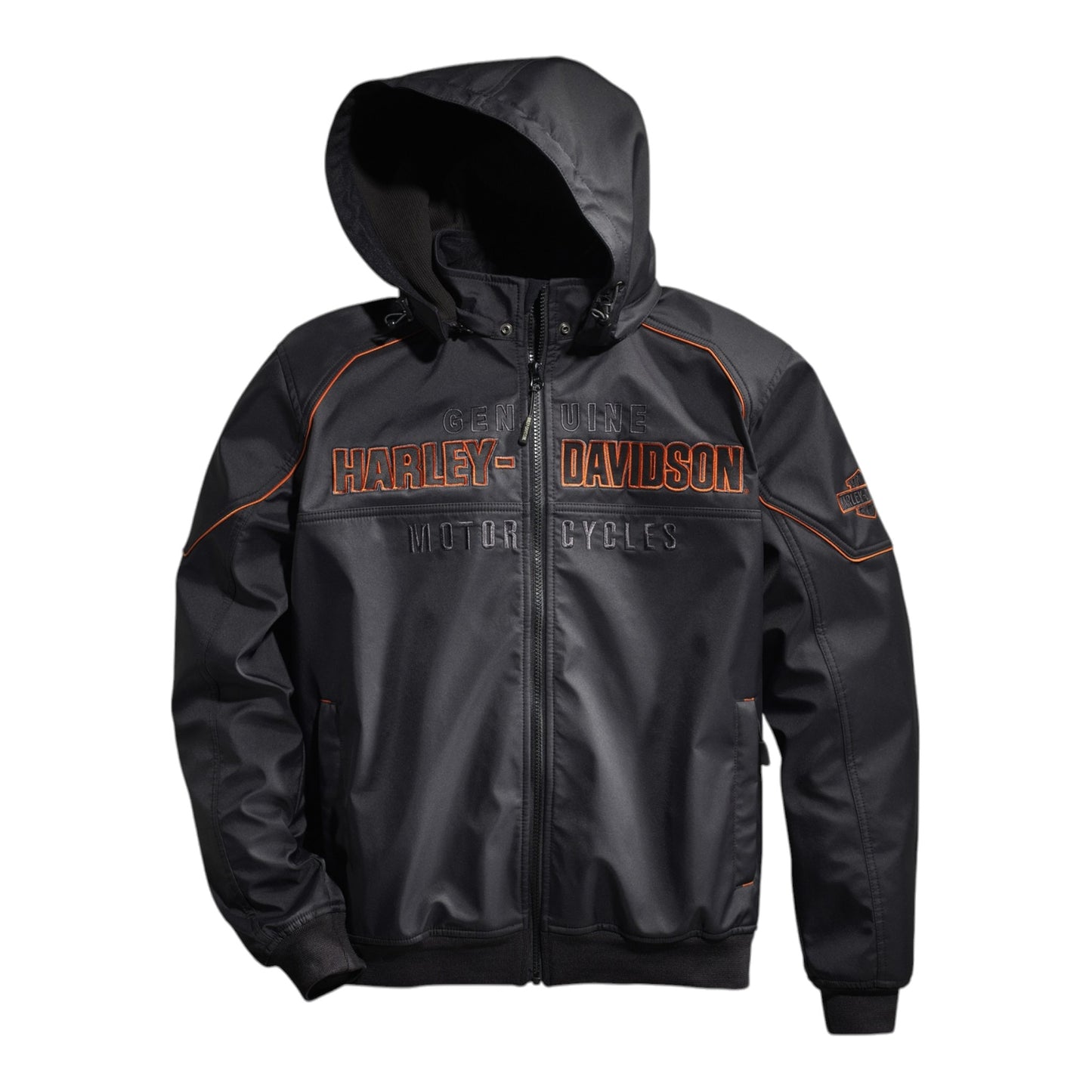 MEN'S IDYLL SOFT SHELL JACKET - BLACK/ORANGE