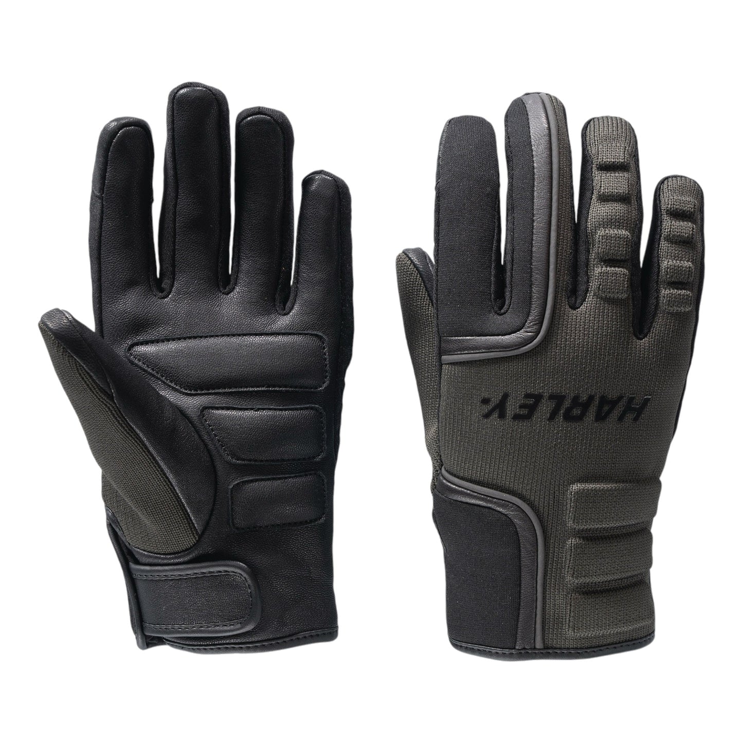 WOMEN'S H-D WATERPROOF DYNA KNIT MIXED MEDIA GLOVES - DARK GREY/BLACK