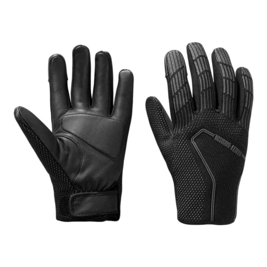 MEN'S HD DYNA KNIT RIDING GLOVES - BLACK