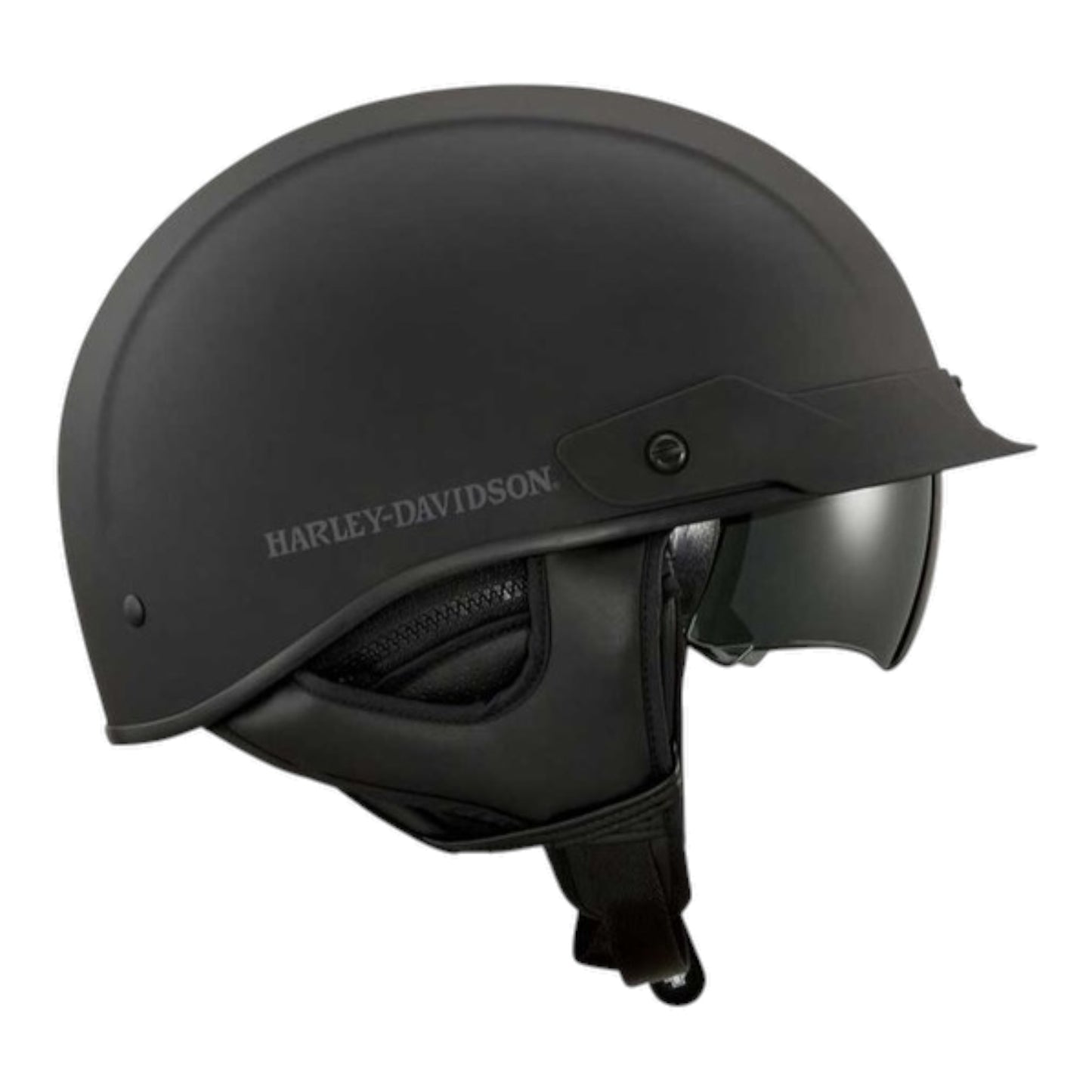 LUCID ULTRA-LIGHT SUN SHIELD J03 HALF HELMET - MATTE BLACK