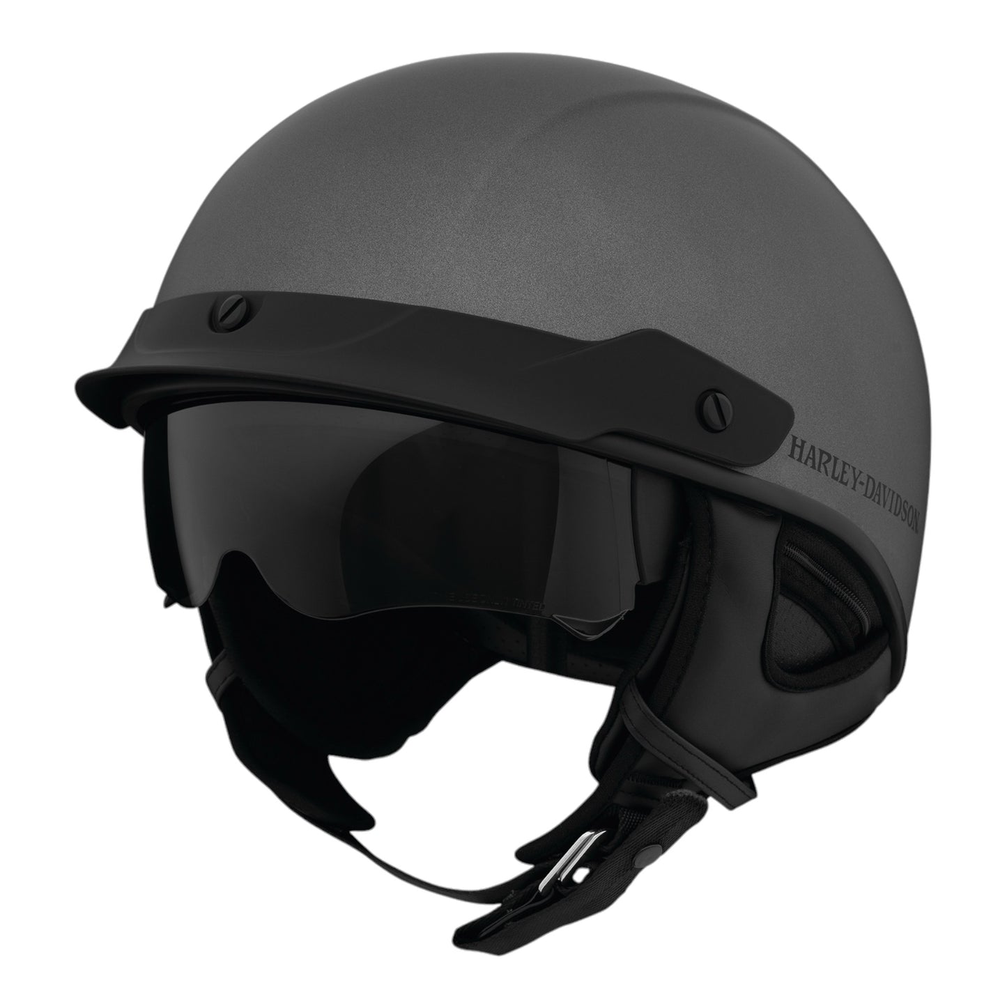 LUCID ULTRA-LIGHT SUN SHIELD J03 1/2 HELMET - DARK GREY