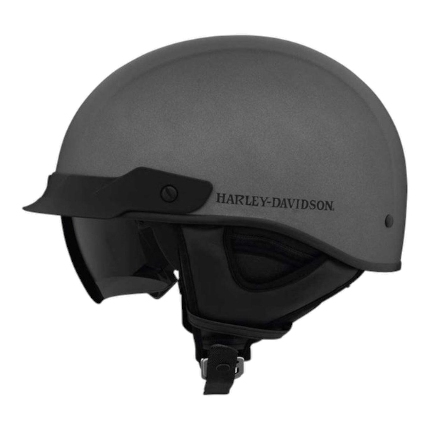 LUCID ULTRA-LIGHT SUN SHIELD J03 1/2 HELMET - DARK GREY