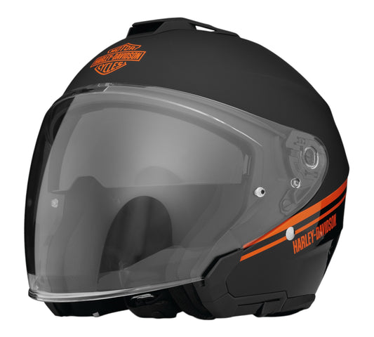 MAYWOOD II SUN SHIELD H33 3/4 HELMET - GLOSS BLACK/MATTE