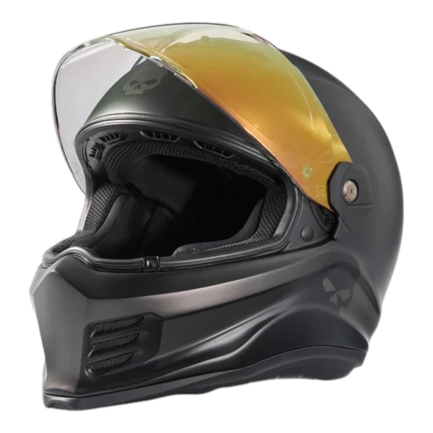H-D DIVISION X15 FULL FACE SKULL GRAPHIC HELMET - BLACK