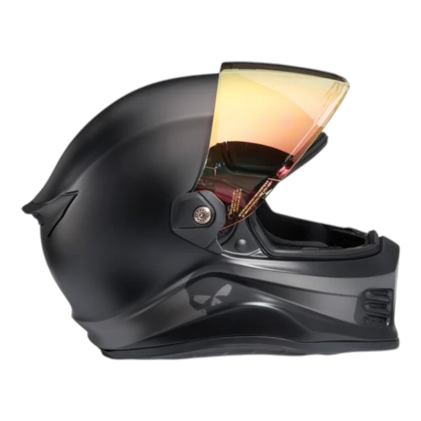 H-D DIVISION X15 FULL FACE SKULL GRAPHIC HELMET - BLACK