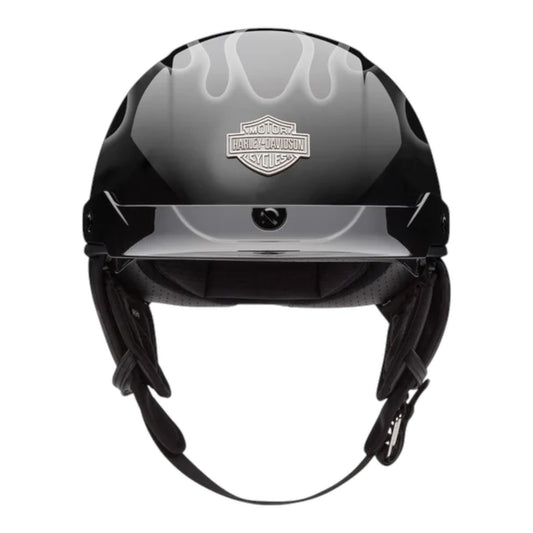 BUSBY ULTRA-LIGHT SUN SHIELD J03 - BLACK W/FLAMES