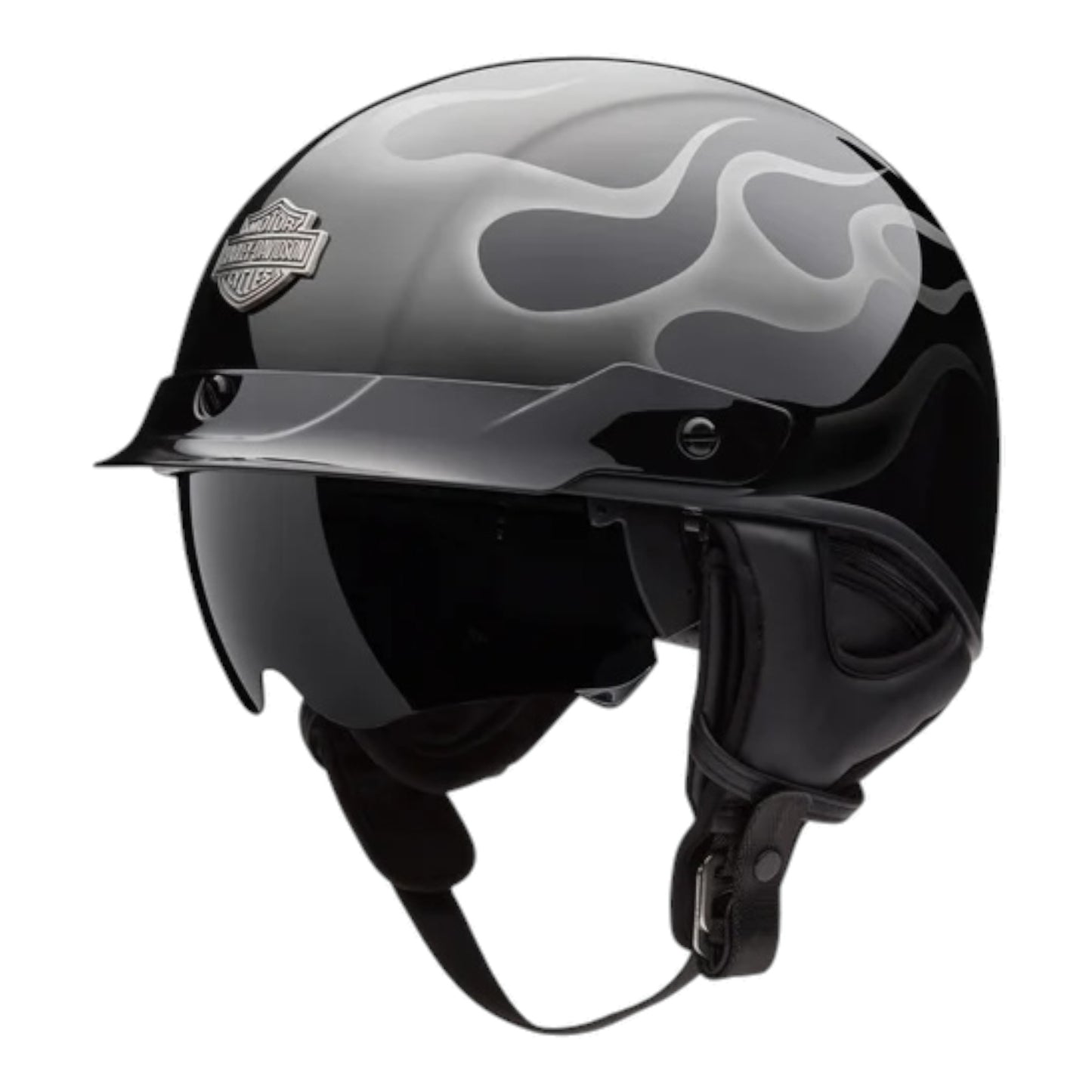BUSBY ULTRA-LIGHT SUN SHIELD J03 - BLACK W/FLAMES