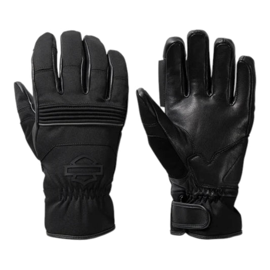 MEN'S WATERPROOF APEX MIXED MEDIA GLOVES - BLACK