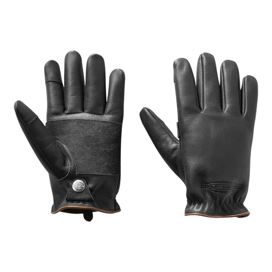 H-D RANCHER GLOVES - BLACK