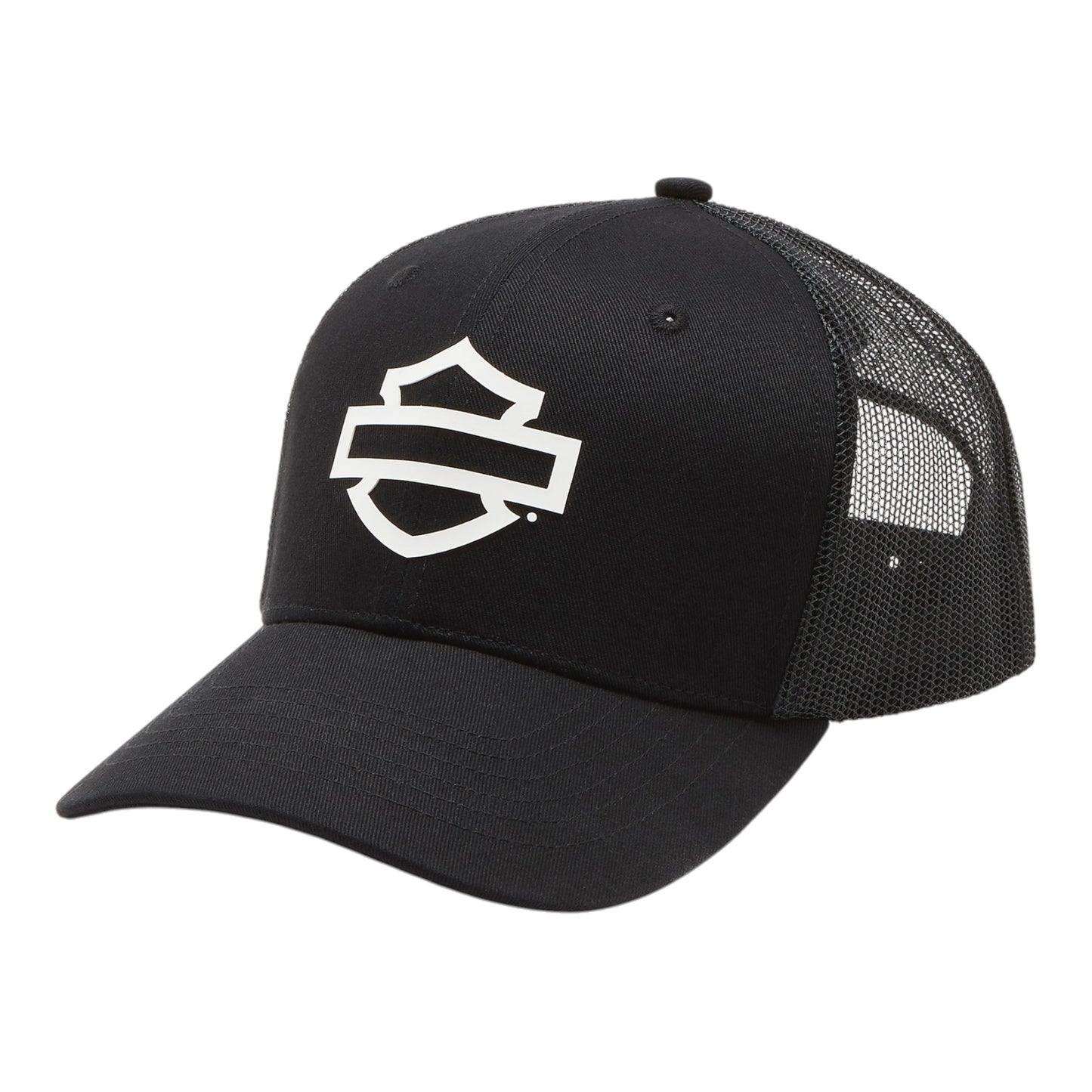 LOGO SWITCHBACK TRUCKER CAP - BLACK