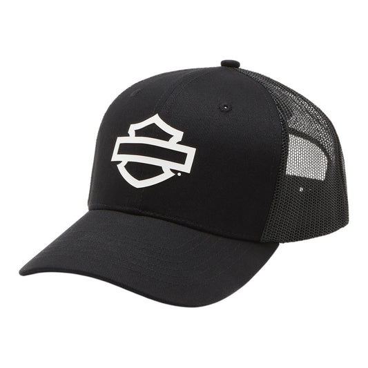 LOGO SWITCHBACK TRUCKER CAP - BLACK
