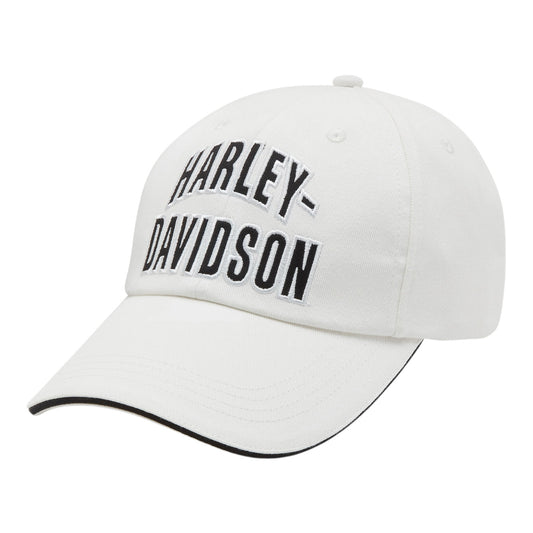ESSENTIAL ARCHED FONT PONYTAIL CAP - OFF WHITE