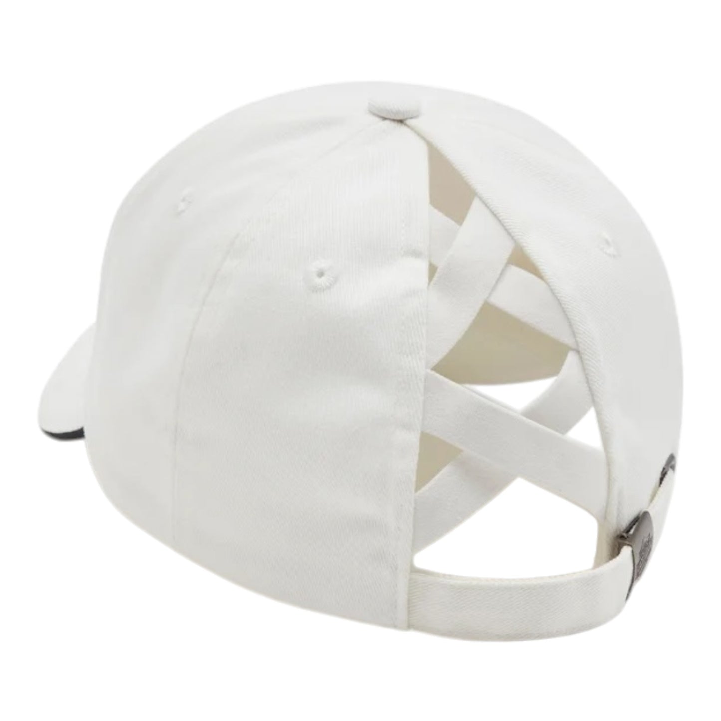 ESSENTIAL ARCHED FONT PONYTAIL CAP - OFF WHITE