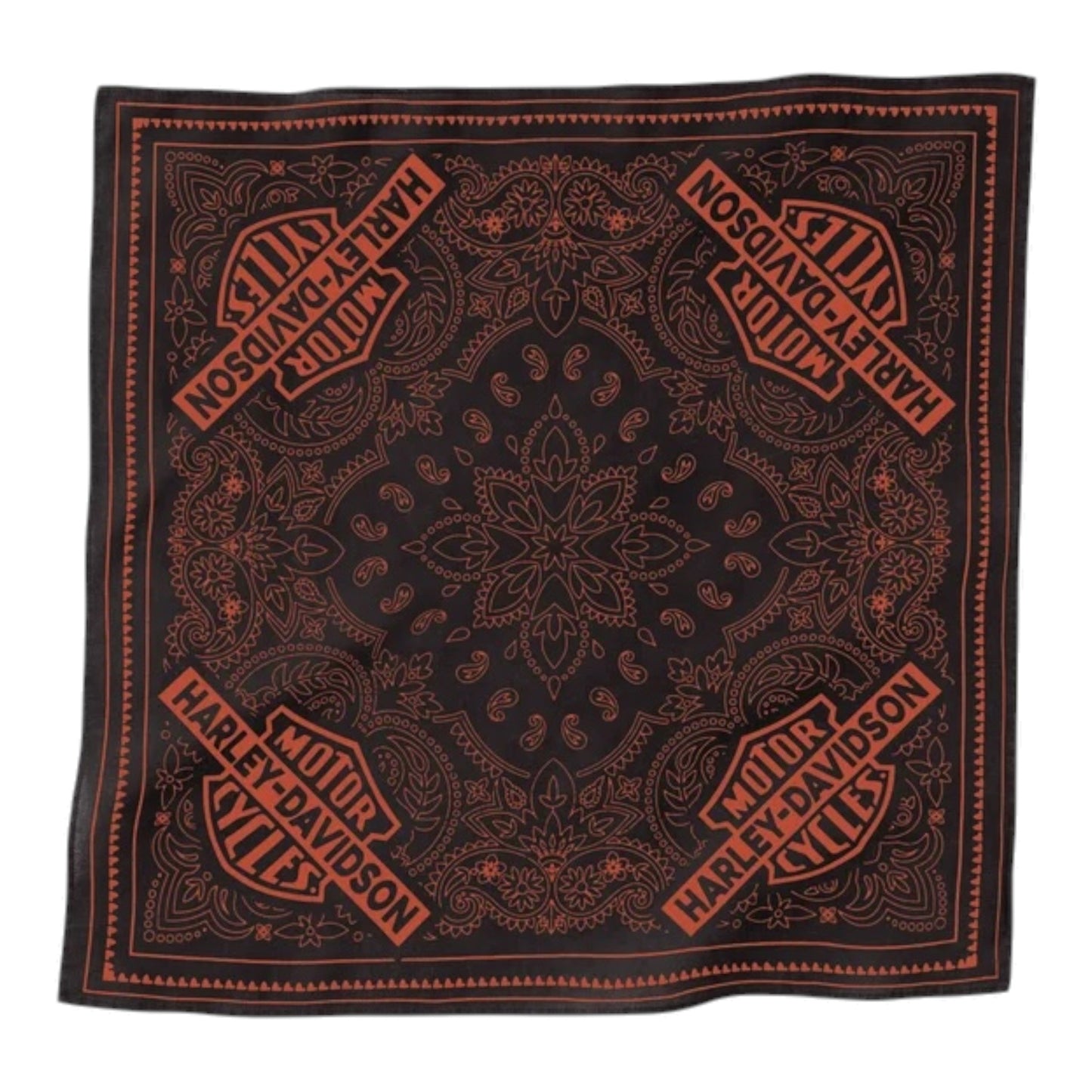 B&S CLASSIC BANDANA - BLACK/ORANGE