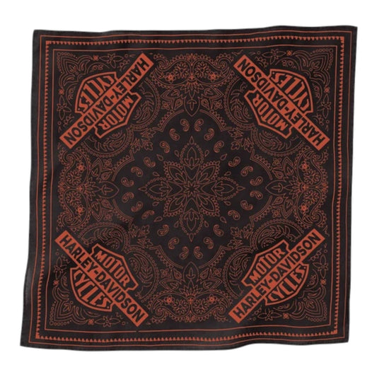 B&S CLASSIC BANDANA - BLACK/ORANGE