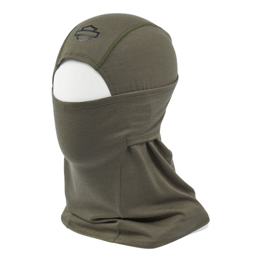 OPEN BAR & SHIELD MERINO BALACLAVA - GREEN
