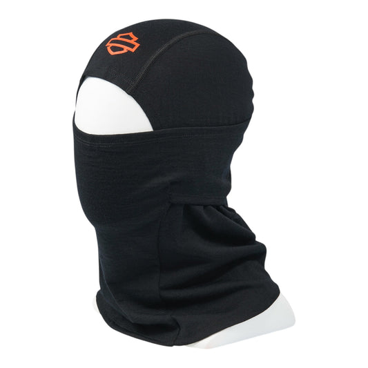 OPEN BAR & SHIELD MERINO BALACLAVA - BLACK