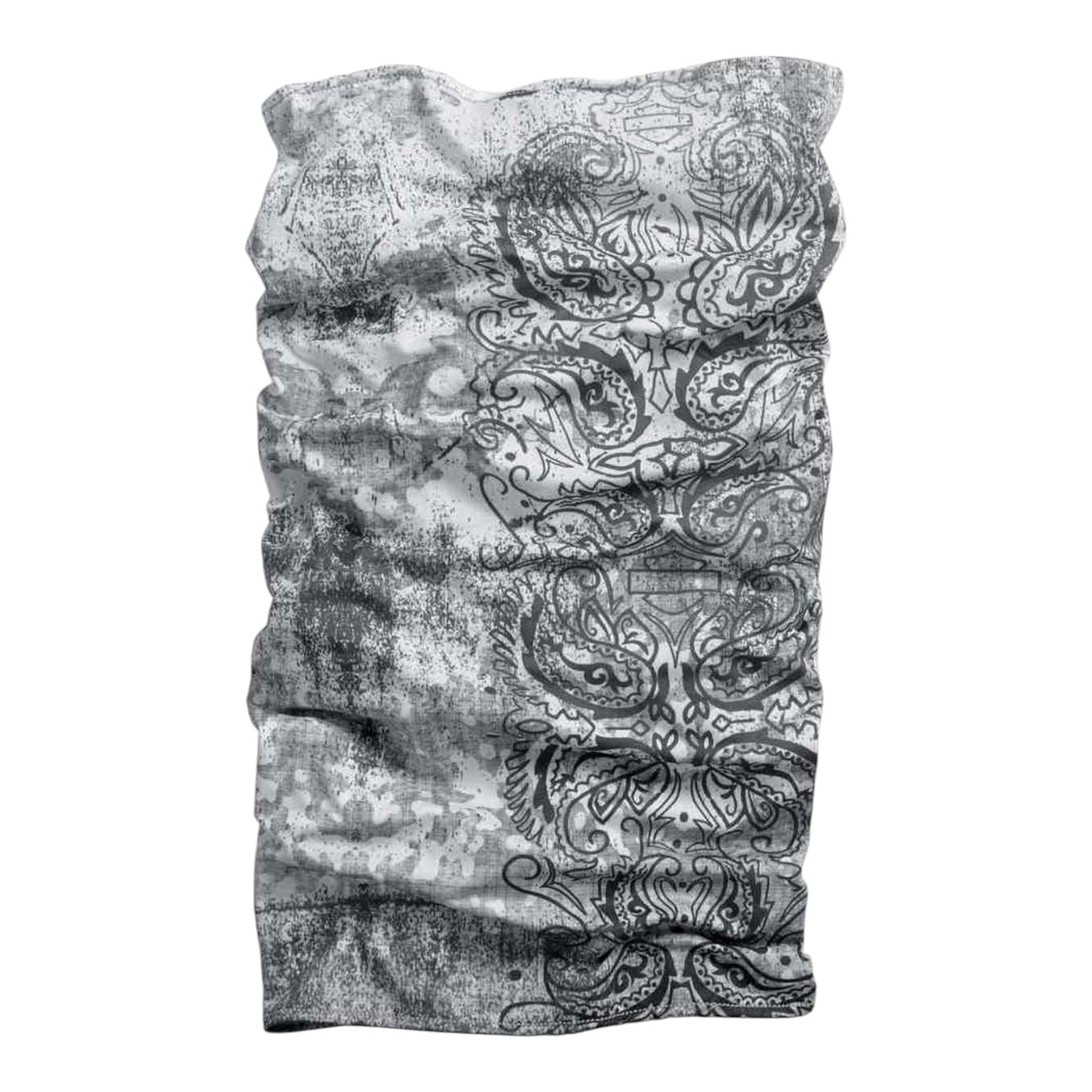 GRAPHIC NECK GAITER WITH COOLCORE TECHNOLOGY - WHITE/GREY