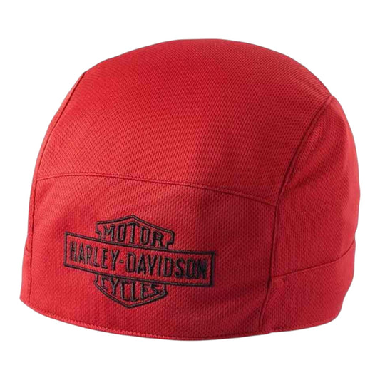 BAR & SHIELD SKULLY HEADWRAP - RED