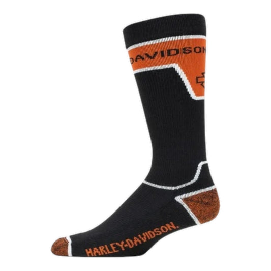 VICTORY COMPRESSION MID CALF SOCKS - BLACK/ORANGE