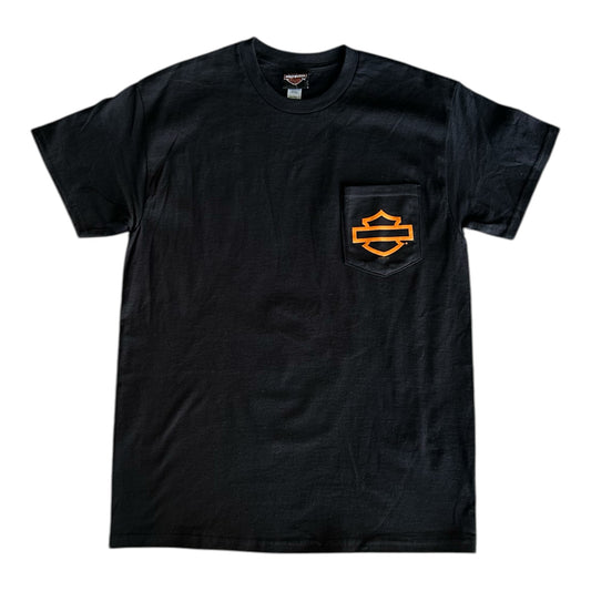 HD OPEN B&S BLK POCKET TEE