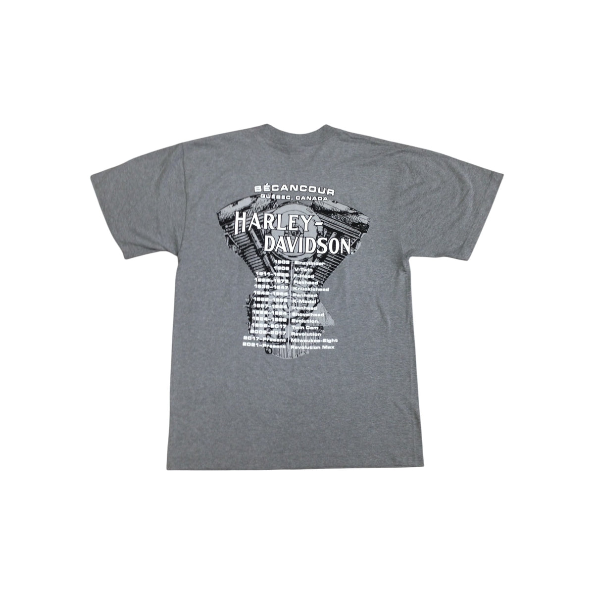 H-D B&S TRADITIONAL MNS S/S - GREY