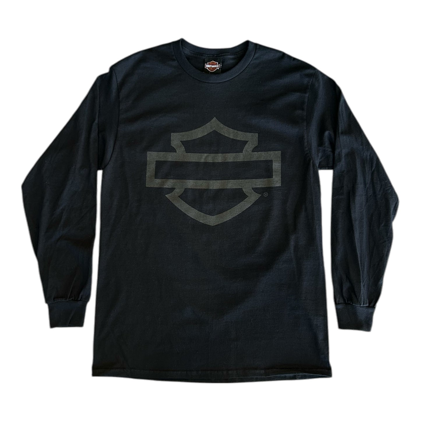 HD OPEN B&S ON BLACK LONG SLEEVES