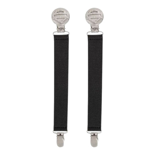 HD B&S BLING BOOT CLIP SILVER