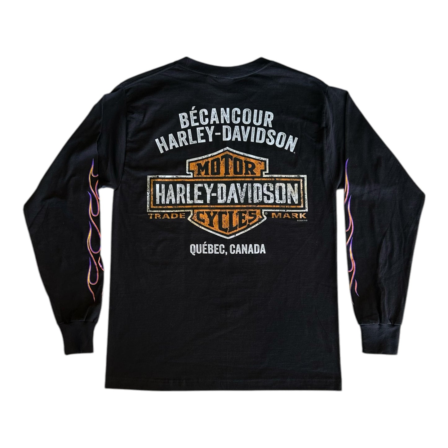 HARLEY SIDE FLAMES LONG SLEEVE