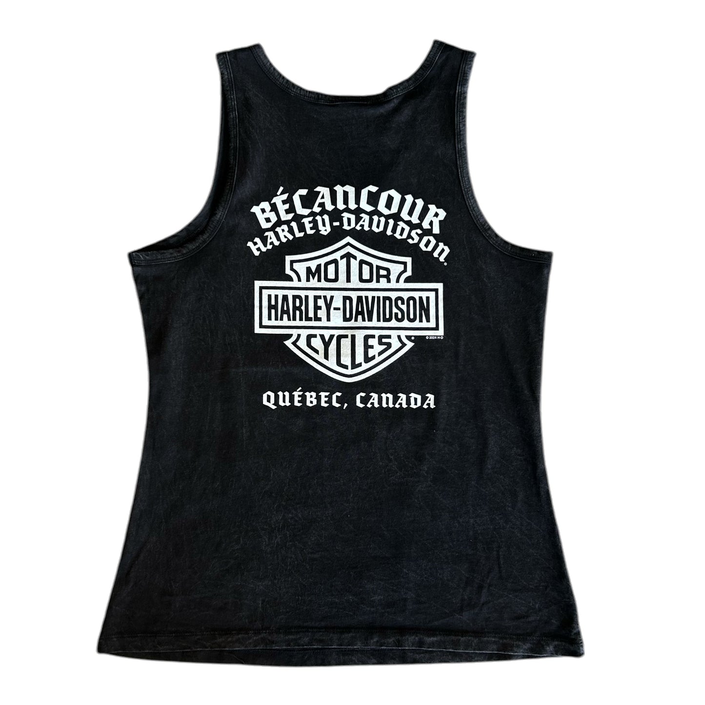 FLAME SKULL DYED SCOOP TANK