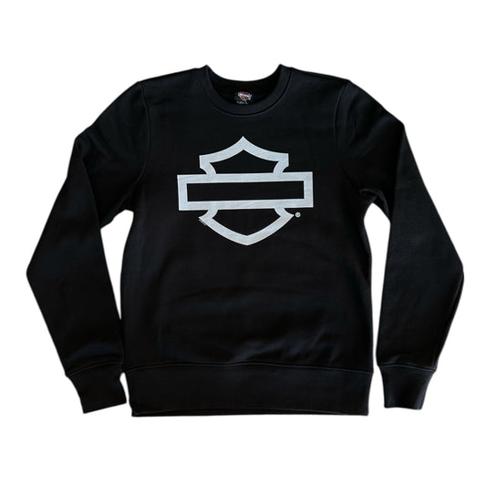 H-D B&S OUTLINE CREWNECK - BLACK