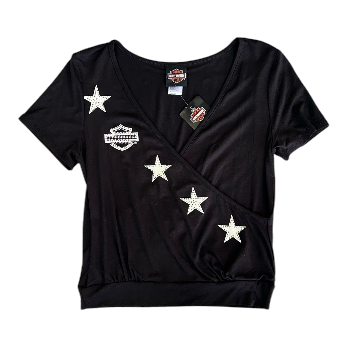 BANDOLIER V-NECK - BLACK