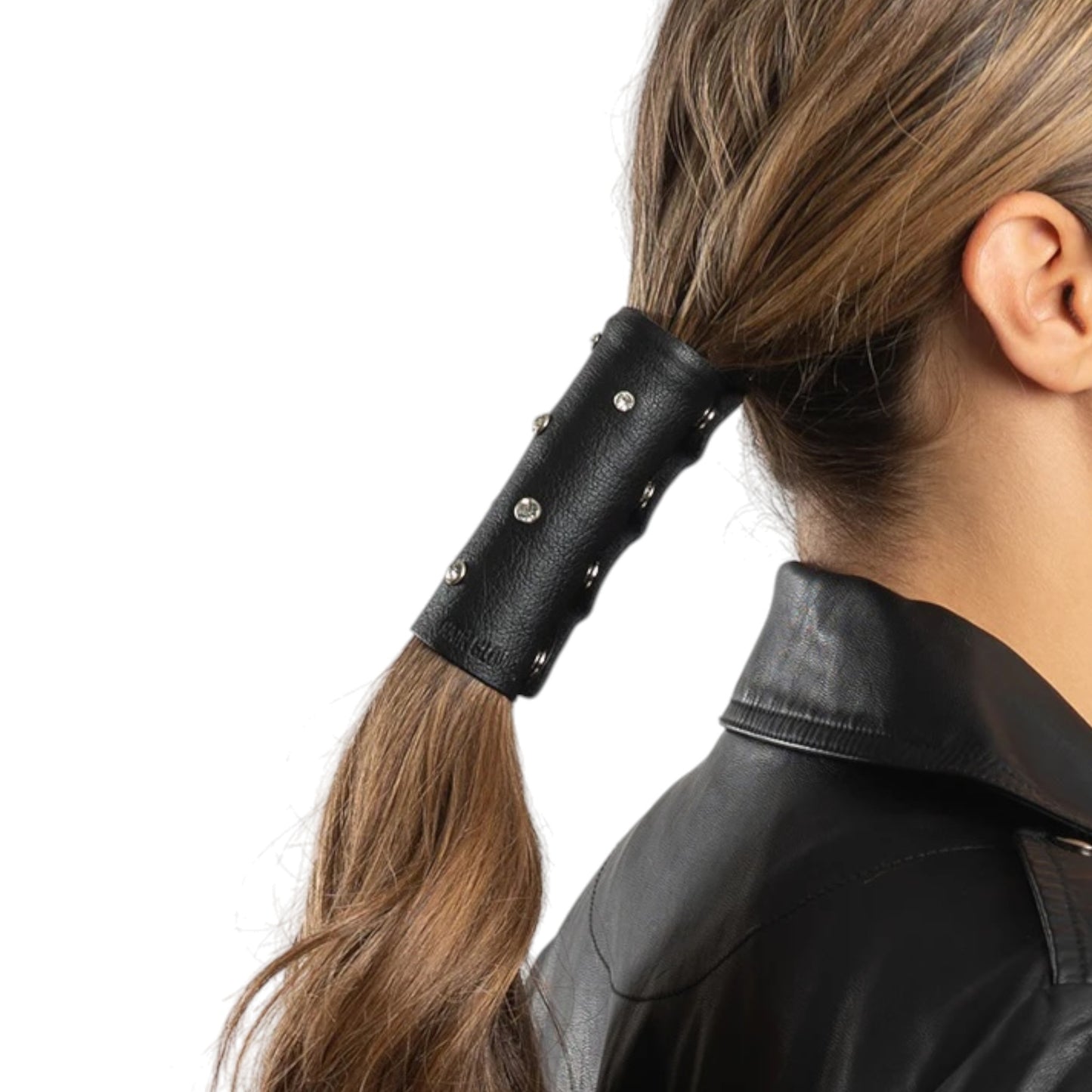 4'' LEATHER STARRY NIGHT - BLACK