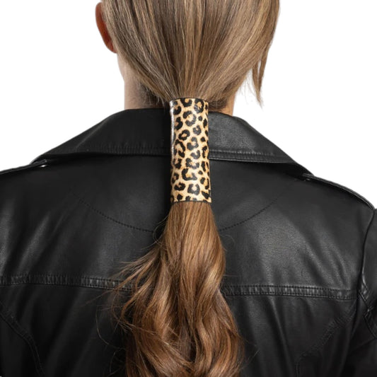 4'' LEATHER LEOPARD PRINT