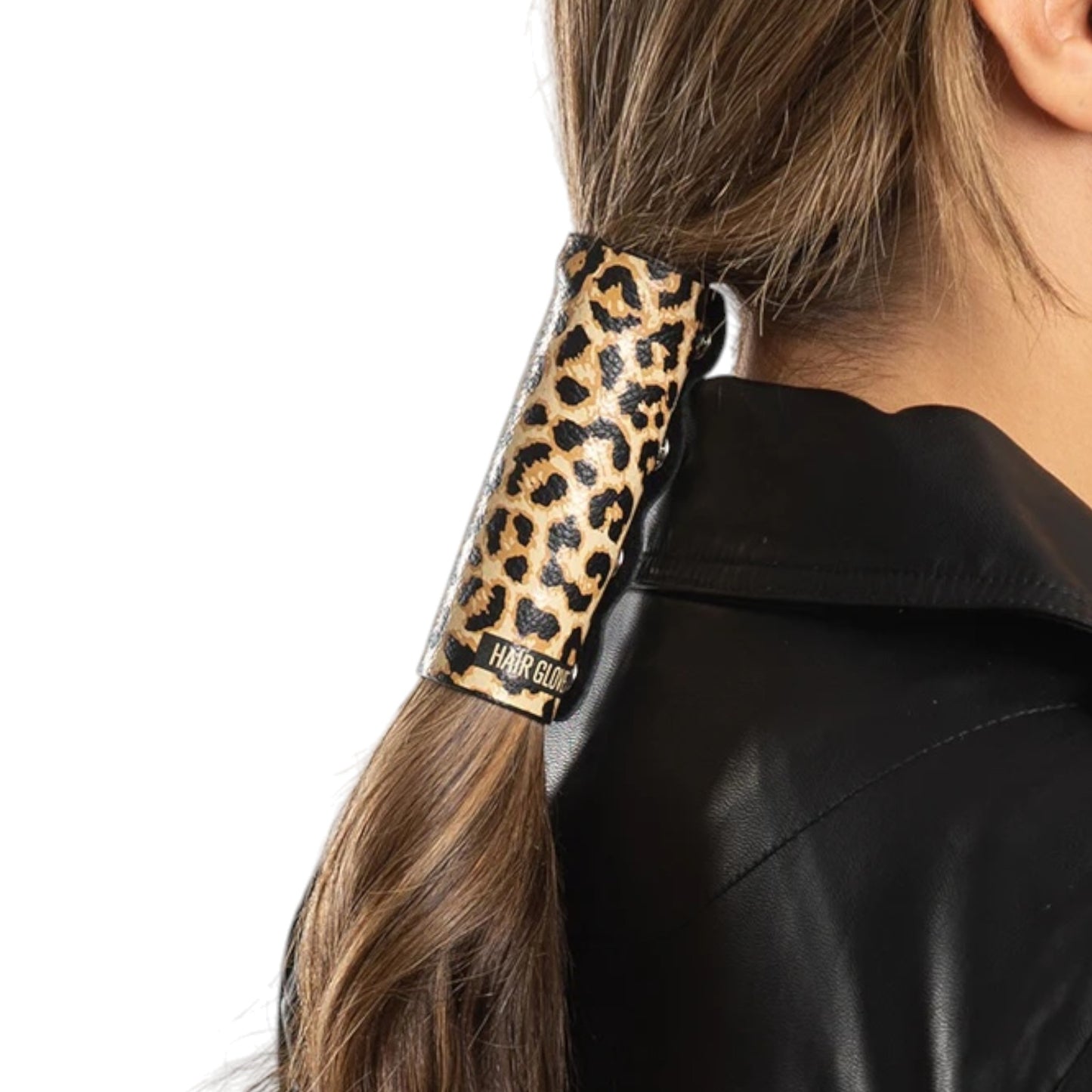 4'' LEATHER LEOPARD PRINT
