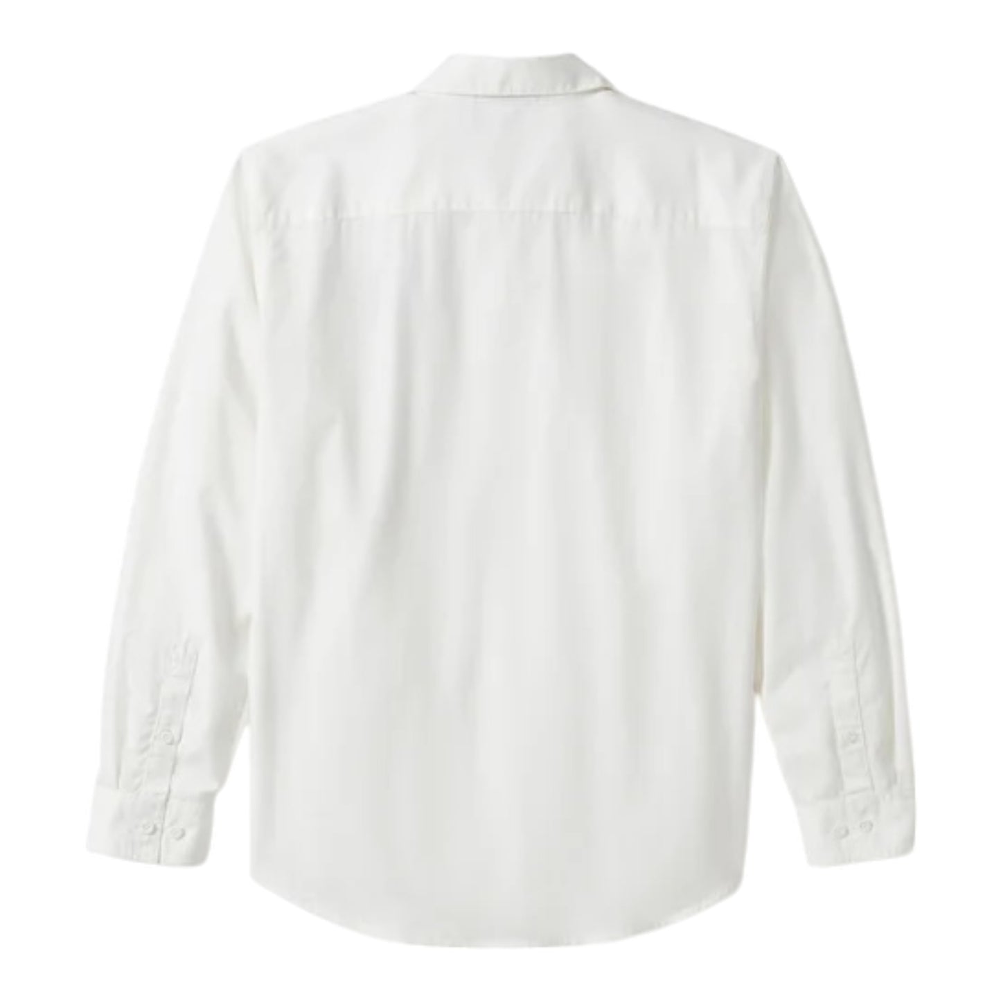 B&S SOLID LONG SLEEE SHIRT - WHITE