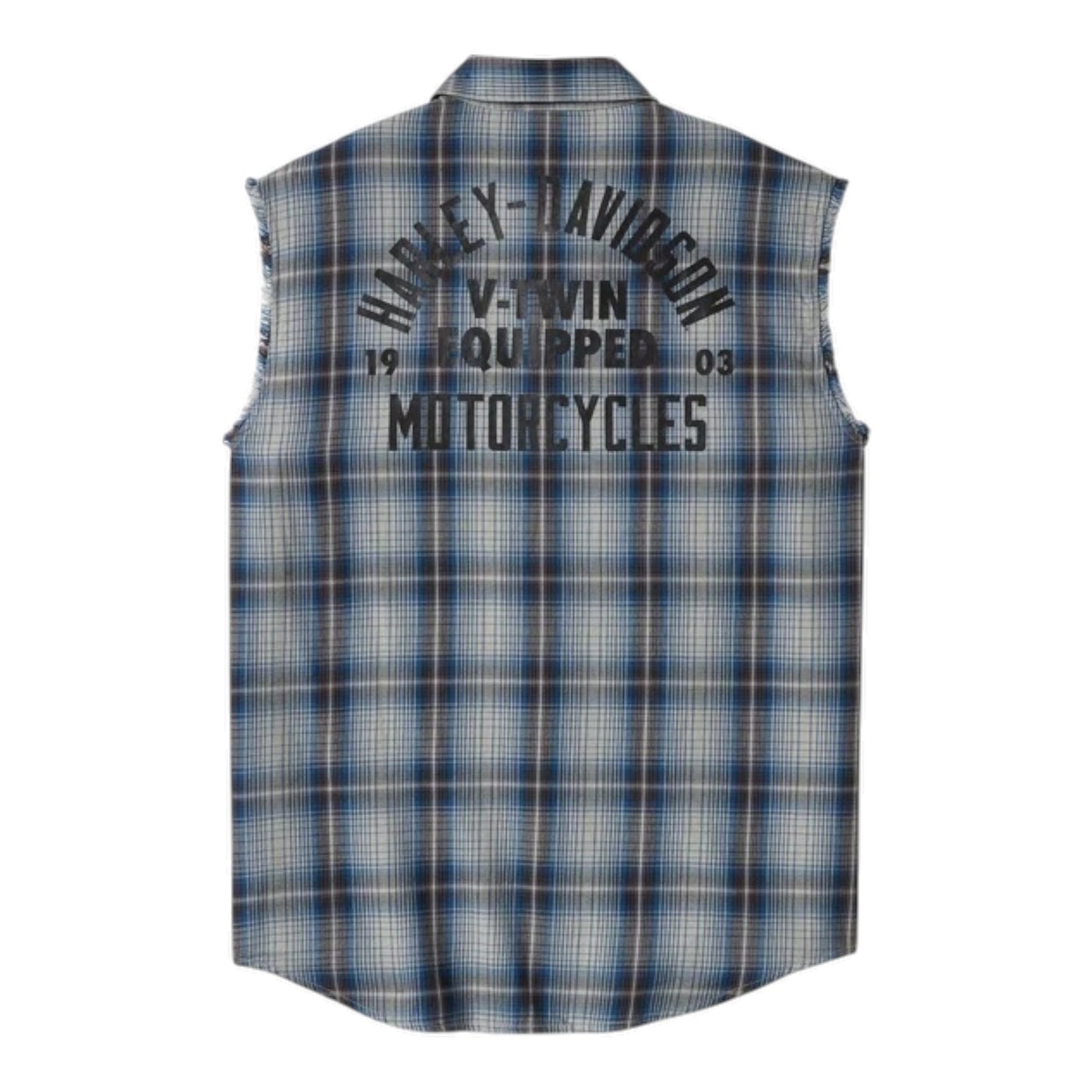 V-TWIN EQUIPPED PLAID BLOWOUT - GREY/BLUE PLAID