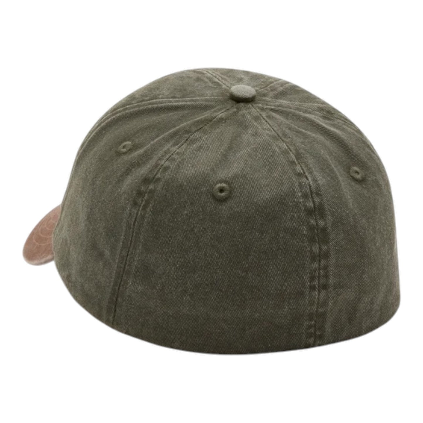 ARCHED FONT PANHEAD FITTED CAP - GREEN/BROWN