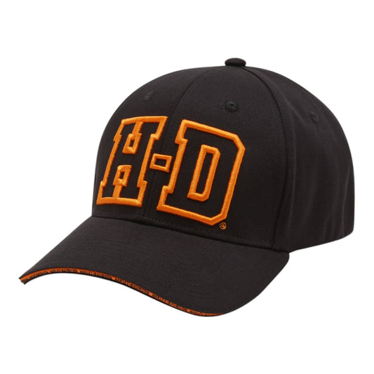 H-D SOFTAIL STRETCH FIT CAP - BLACK