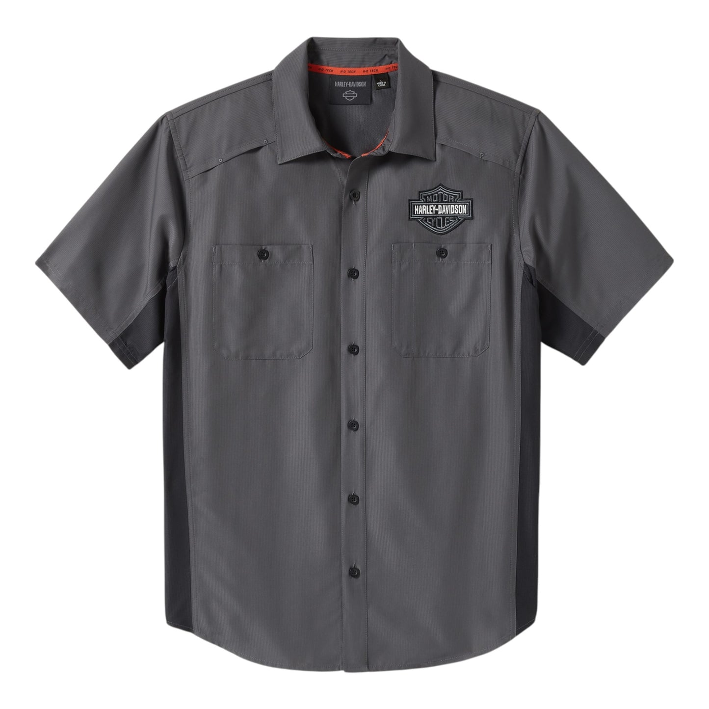 H-D TECH COLORBLOCK SHIRT - GREY