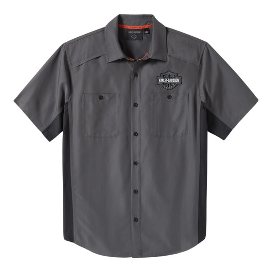 H-D TECH COLORBLOCK SHIRT - GREY