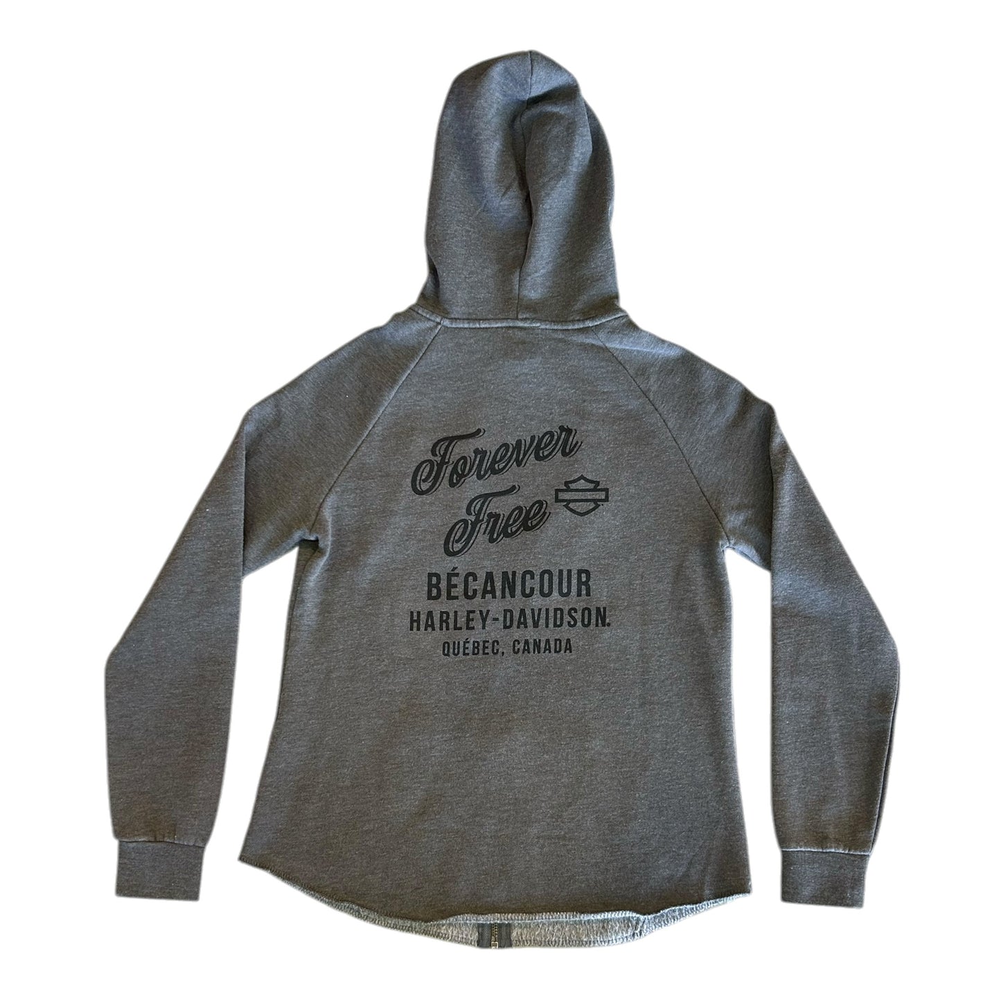 HD STAR DARK GREY ZIP HOODY