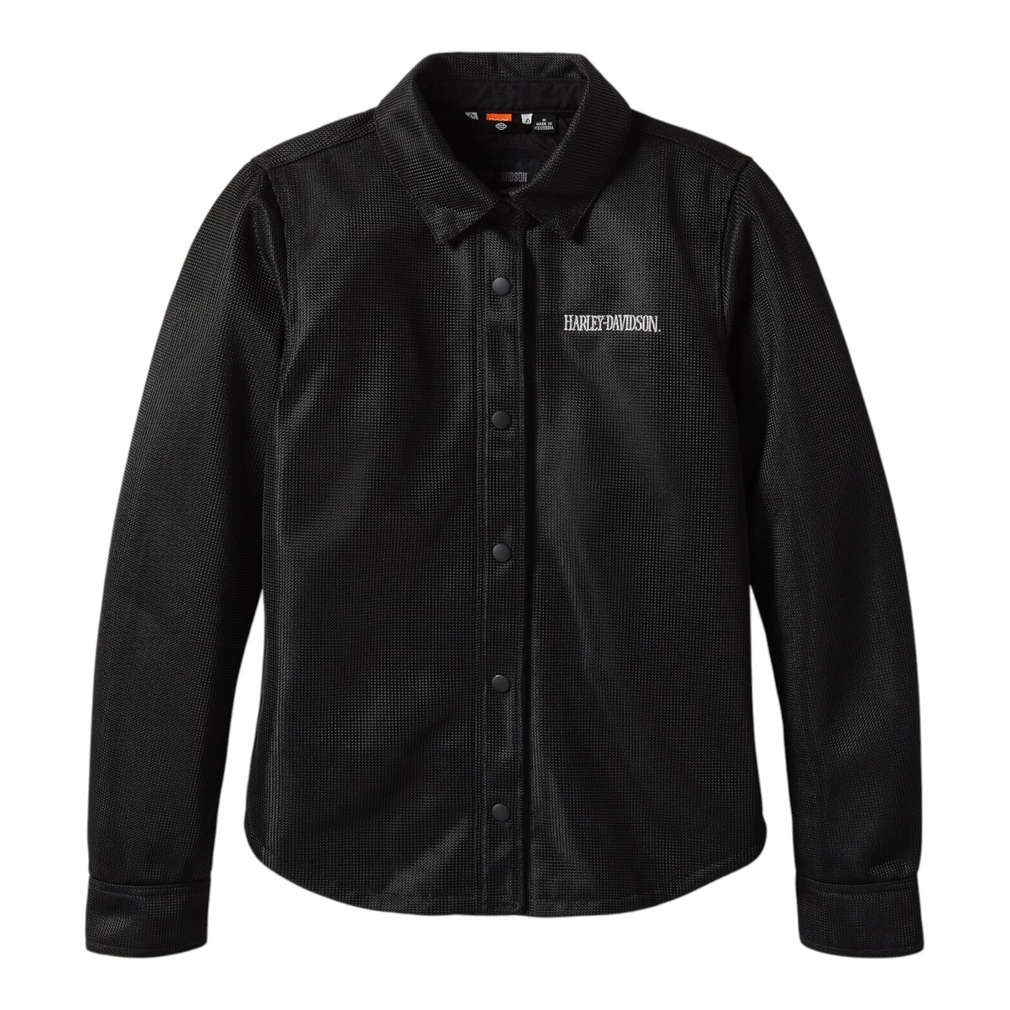 WILLIE G SKULL GRAPHIC OPERATIVE MESH RIDING SHIRT JACKET