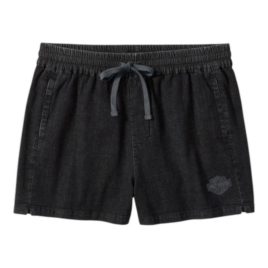 ESSENTIAL DENIM SHORT - BLACK